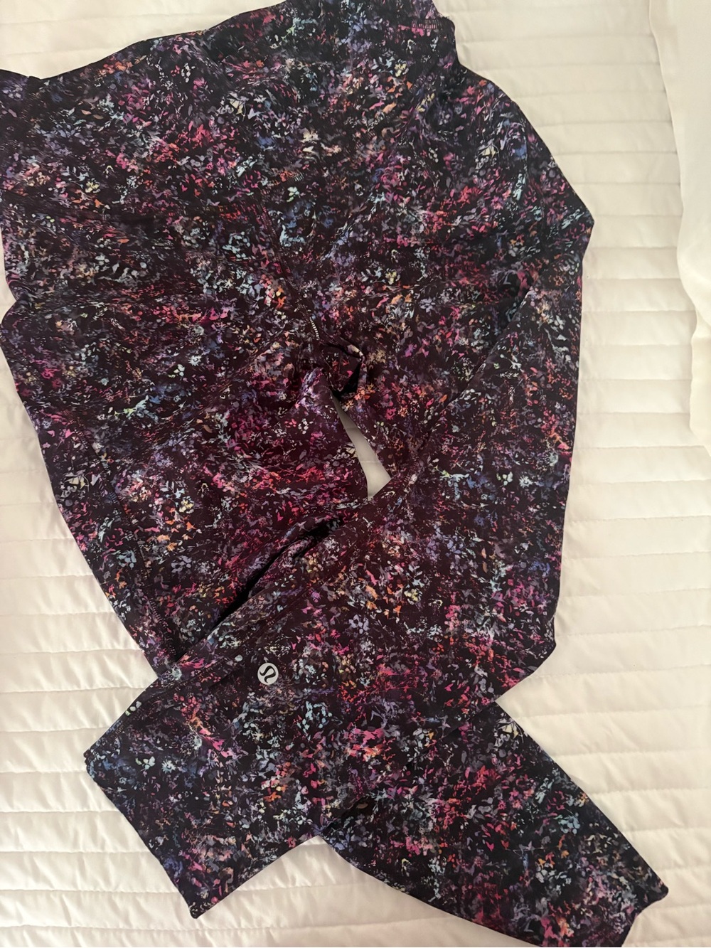 lululemon athletica Black Multicolor Speckled Leggings